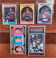 (5) Vintage Basketball Cards 69-70 Lew Alcindor &