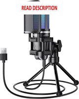 $35  TONOR Gaming USB Microphone  RGB Condenser