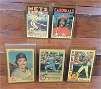 (5) Early 80s Era Baseball Cards Stars & Rookies R