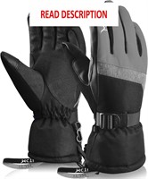 $16  MCTi Ski Gloves  Waterproof  3M  Gray Med