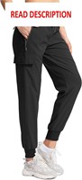 $30  Soothfeel Women's Hiking Cargo Pants S A-blac