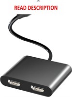 $20  Dual HDMI Adapter for 2 Monitors  Dock Statio