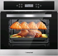 *AMZCHEF Single Wall Oven 24" Built-in