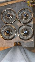 Vintage 1967 Ford Mustang hubcaps set of 4