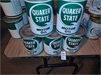 4 cans Quaker State sae motor oil hd 20-20w, 1