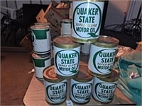 6 cans Quaker State super blend motor oil SAE