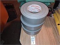 3 rolls polyken silver tape