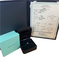 Tiffany & Co Brilliant VVS Diamond Solitaire Ring