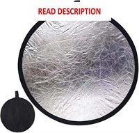 $9  2 in 1 Reflector  Silver White  Foldable