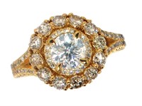 18k Gold 2.70 ct Round Brilliant Diamond Ring
