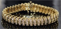 14kt Gold 5.30 ct Natural Diamond Bracelet