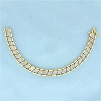 2.5ct TW Diamond Line Bracelet for Thin Wrist in 1