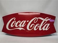 1960's Painted Coca-Cola Fishtail Sign