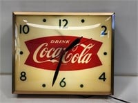 1960's Coca-Cola Light-Up Fishtail Clock