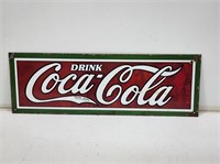 Small Porcelain Drink Coca-Cola Sign