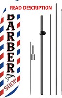 $51  15ft Feather Banner Sign w/Pole Kit (Barber)