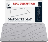 $40  Diatomite Bath Mat - Quick Dry (23.6*15.4)