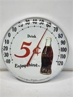 Round Coca-Cola Thermometer