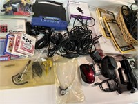 BOX LOT ELECTRONICS / WIRES
