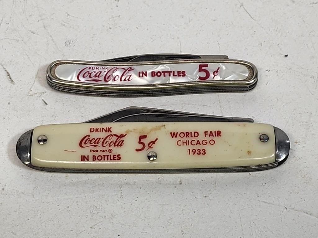 2 Coca-Cola Pocket Knives