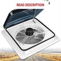 $129  RV Roof Vent Fan 6-Speed-Reversible Smoked