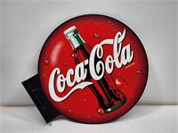 14" Coca-Cola Plastic Flange Sign