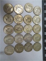 Twenty, 1967 Silver Kennedy Half Dollars