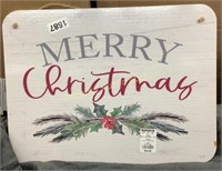 'Merry Christmas' Decorative Sign 12 x 16"