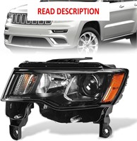 $155  2017-21 Jeep Cherokee Headlight  LH