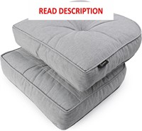 $45  SUNROX LokGrip Gel Cushions 17x16  2pk  Grey