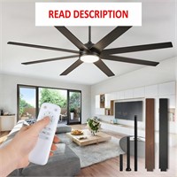 $170  65 Ceiling Fan with Lights  Black