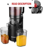 $185  Cold Press 5.3 Juicer  High Yield