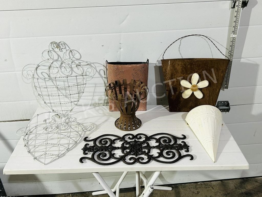 Collection of patio decor - planters