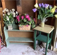 Accent Stand, Shelf & Floral Decor