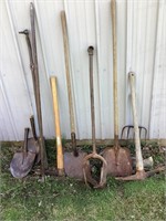 Misc. Garden Tools, Shovel Heads for Crafts, Etc.