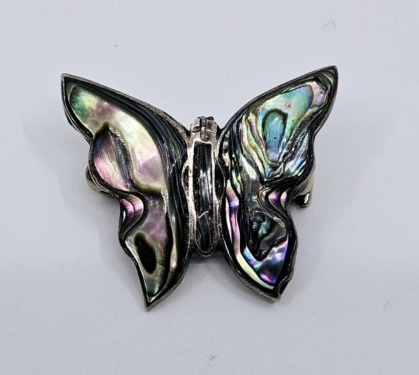 Butterfly Brooch Sterling Silver