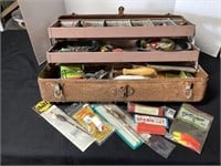 Old Tackle Box of Lures & Accessories