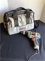 Craftsman 3/8 Corded Drill (works) & Bag