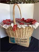 Basket & Box of Canning Jars