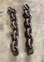 2 Pieces of Short, Hefty Chain, Large Links