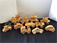 Toy Wood Train & Cars