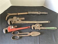 Nail Puller, Pipe Wrenches & Snips