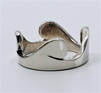 David Sigal Modernist Sterling Silver Ring