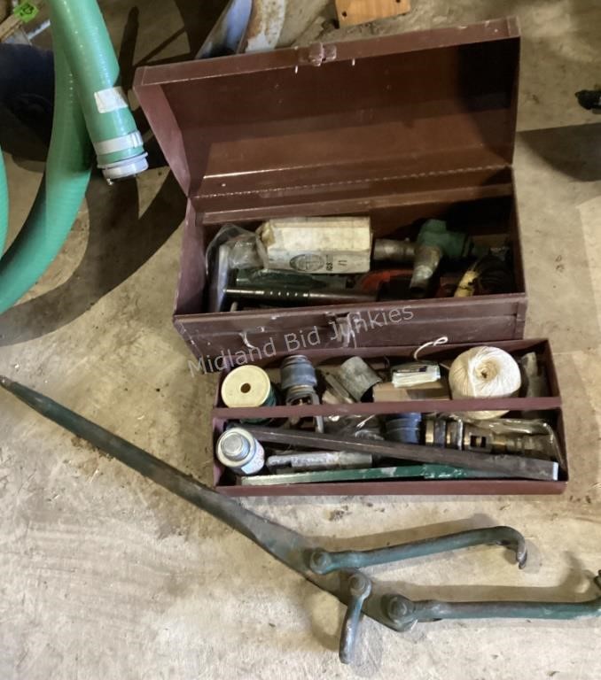 Toolbox, Pipecutter, Large Chisel & More