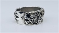 Chinese Dragon Ring Sterling Silver