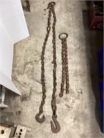 Appx. 10’ Chain with Hooks & More