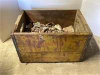 Wood Box of Rocks