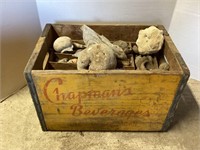 Wood Box of Rocks and Fossils