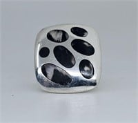 Modernist Ring Sterling Silver 926
