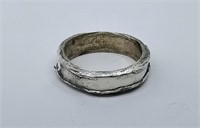 NUPTIA, Hand made Modernist Sterling Silver Ring